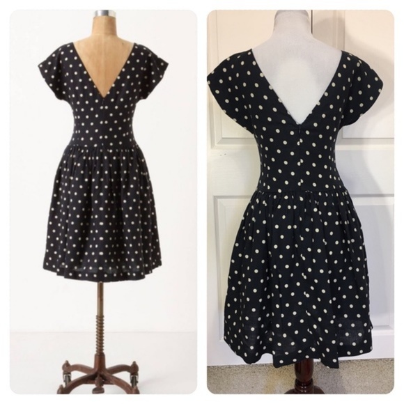 ANTHROPOLOGIE Lili's Closet Dropped Dots Dress - Picture 1 of 4
